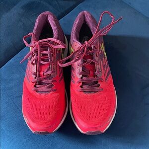 Women's Red and Purple Athletic Shoes